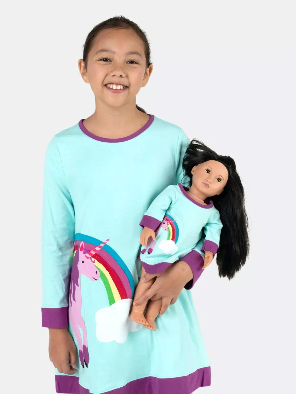 Leveret Matching Girl & Doll Cotton Dress - Image 2