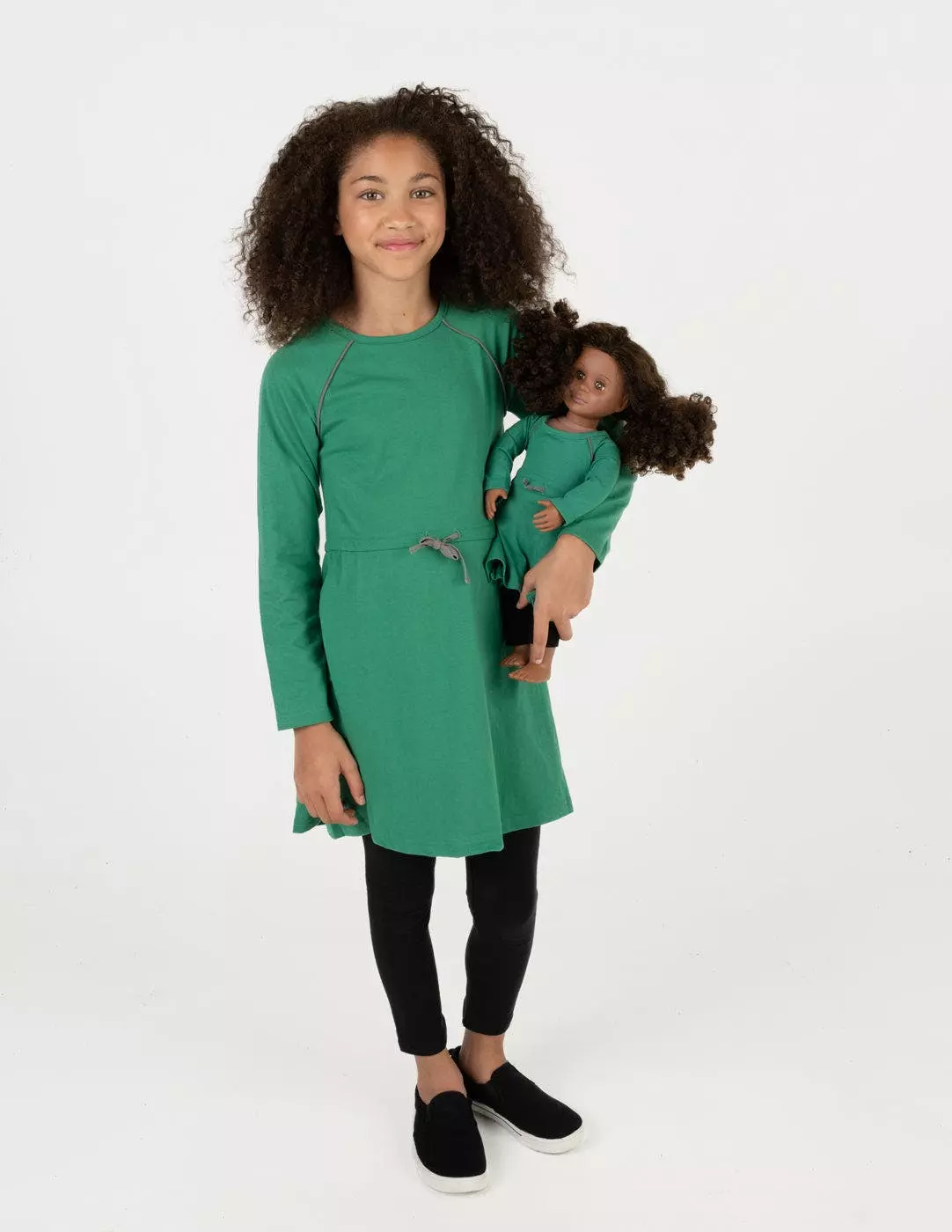 Leveret Matching Girl & Doll Drawstring Dress Colors - Image 2