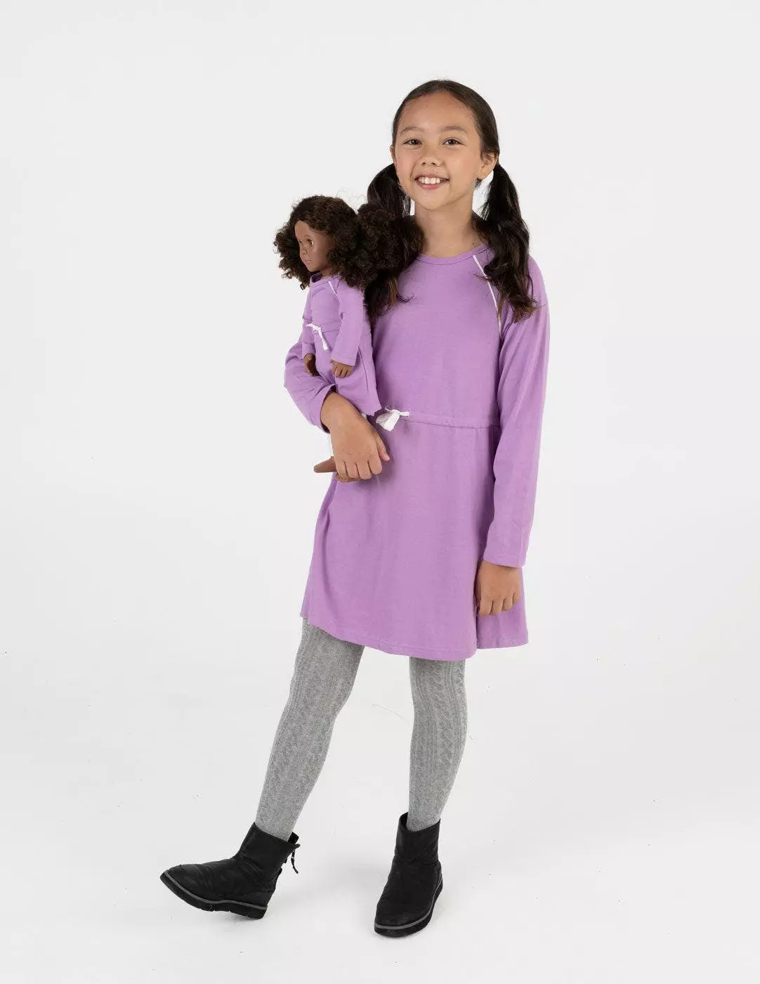 Leveret Matching Girl & Doll Drawstring Dress Colors - Image 4