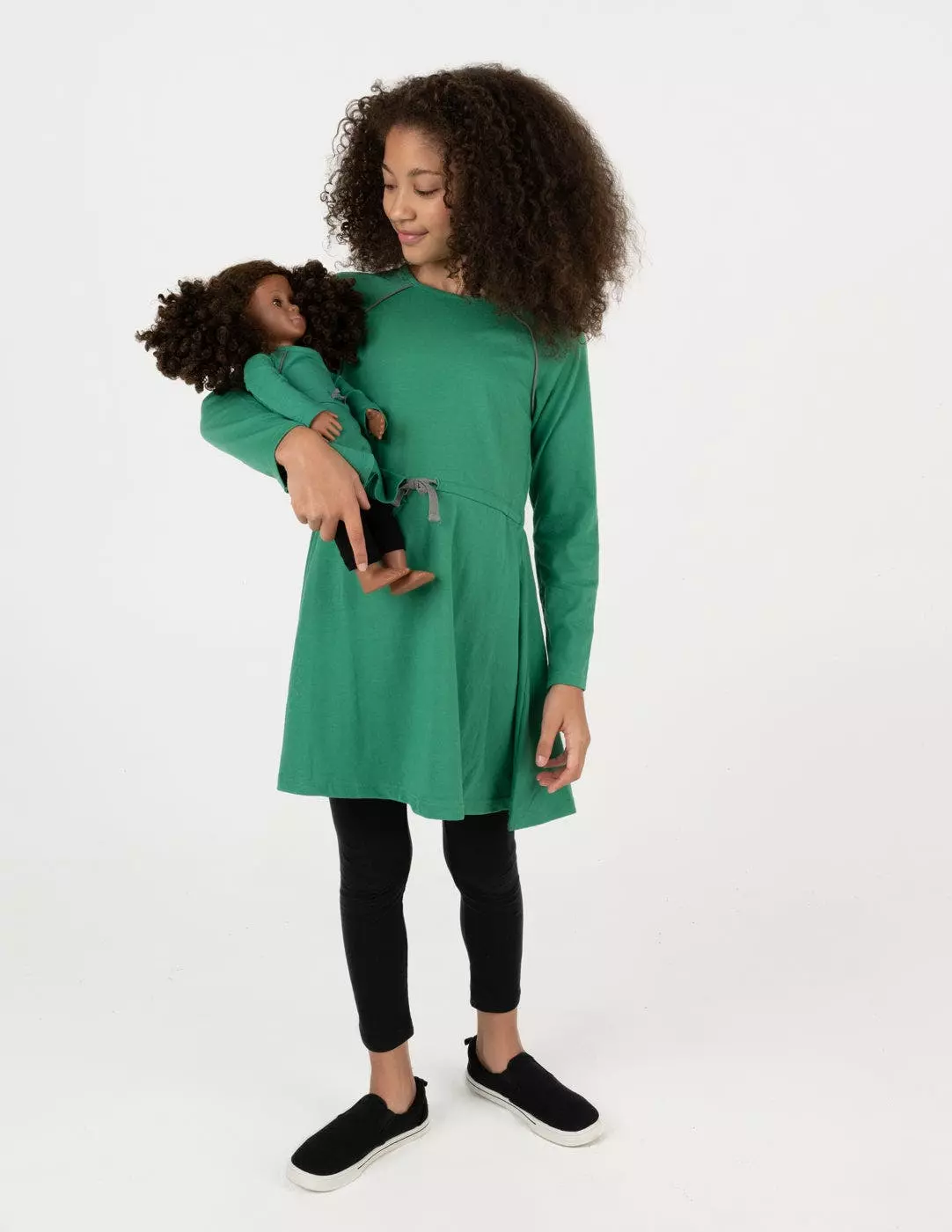 Leveret Matching Girl & Doll Drawstring Dress Colors