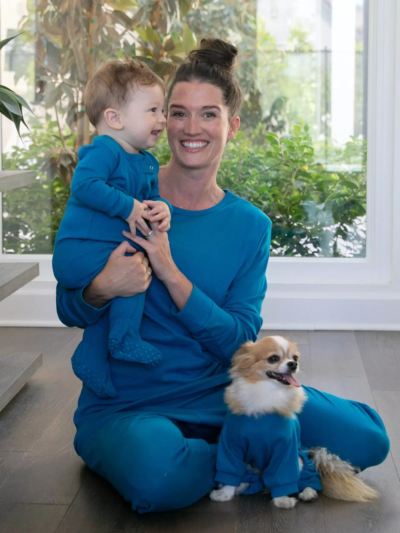 Leveret Solid Color Boho Footed Pajamas - Image 5