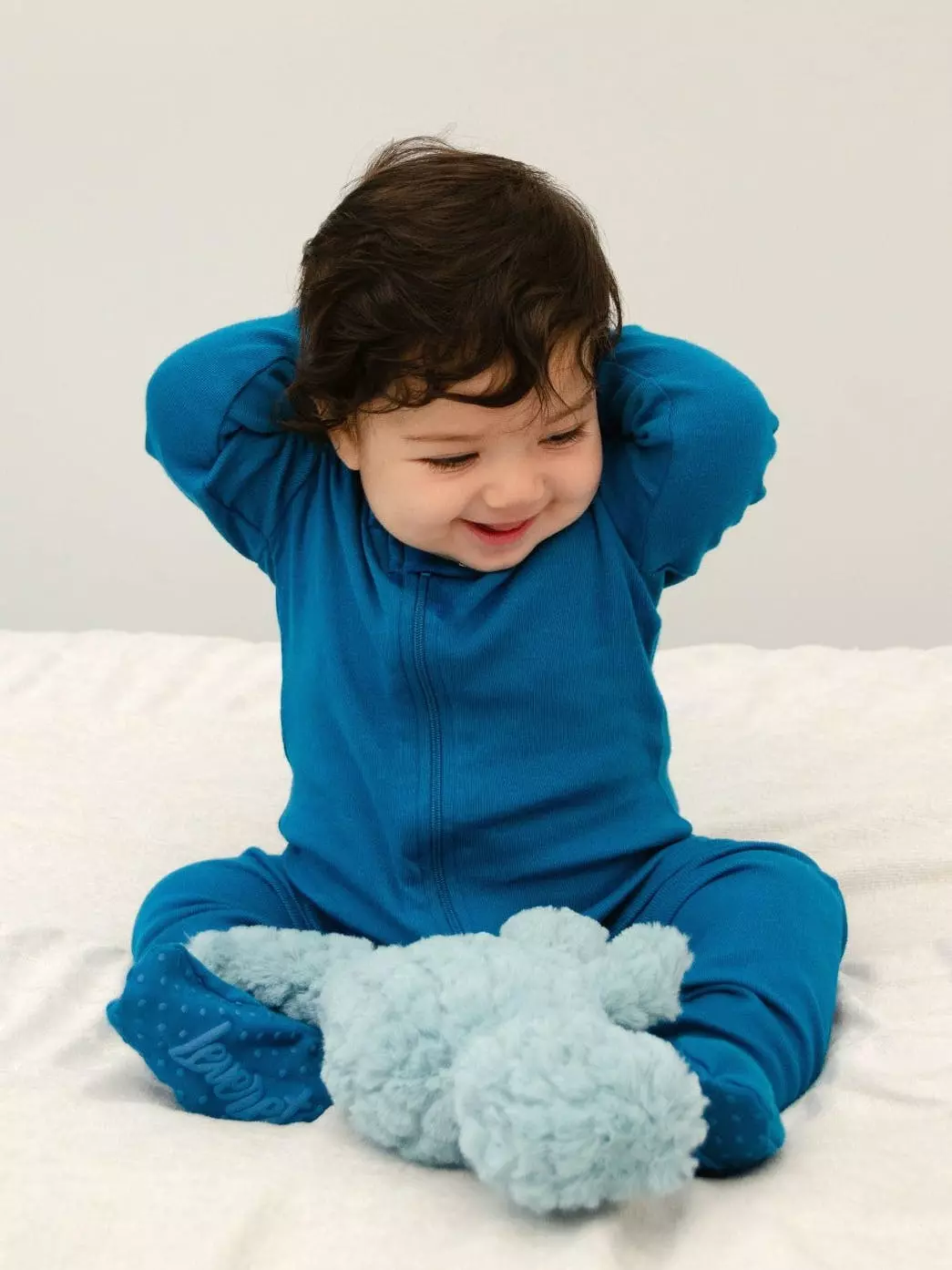 Leveret Solid Color Boho Footed Pajamas - Image 7