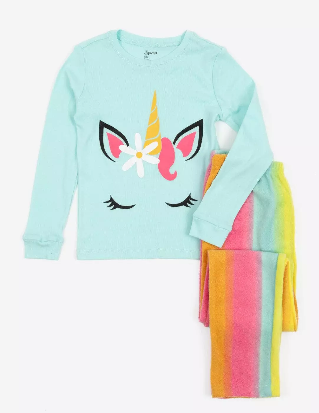 Leveret Fleece Print Pajamas - Image 6