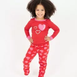 Leveret Fleece Print Pajamas