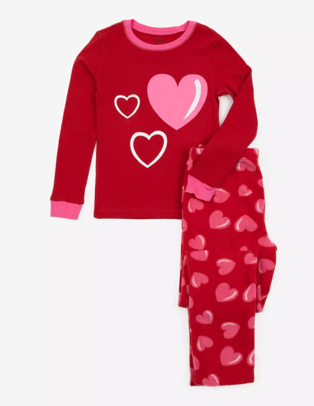 Leveret Fleece Print Pajamas - Image 4