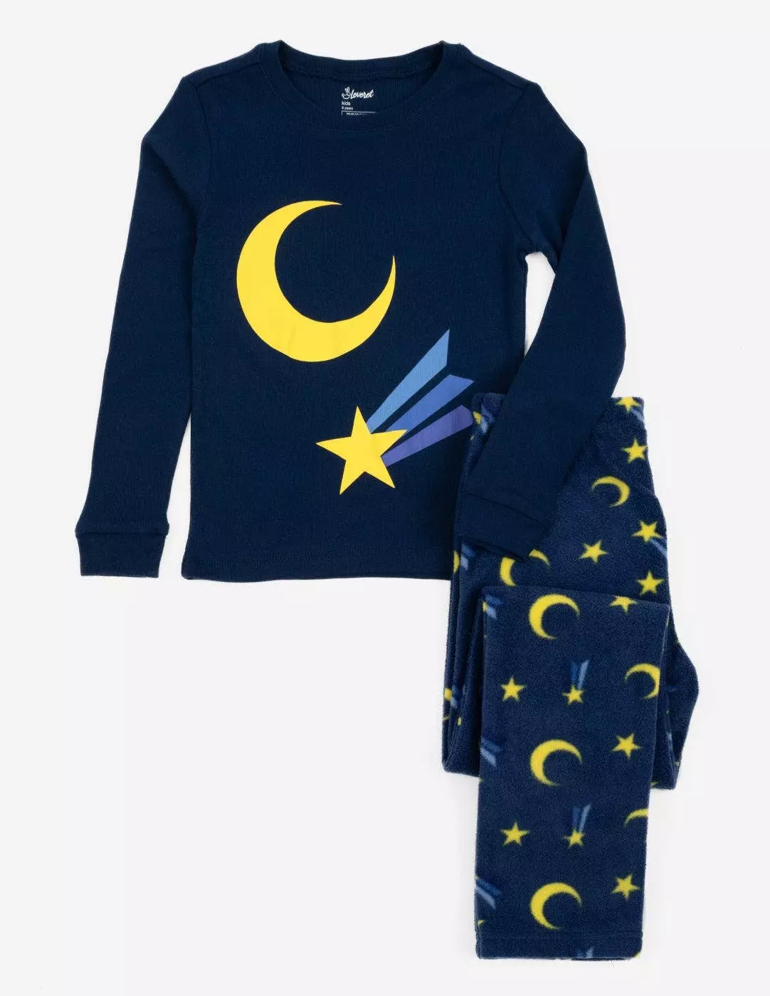 Leveret Fleece Print Pajamas - Image 5