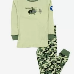 Leveret Cotton Camouflage Print Pajamas