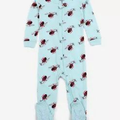 Leveret Baby Footed Vehicle Pajamas