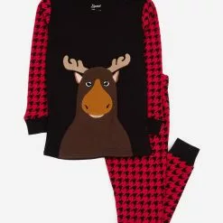 Leveret Animal Face Cotton Pajamas
