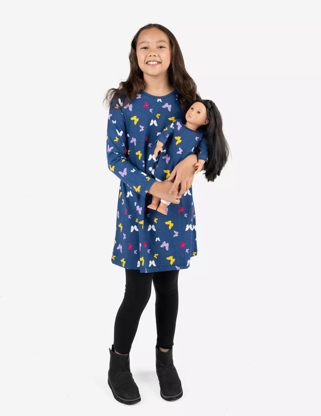 Leveret Matching Girl & Doll Cotton Dress - Image 4