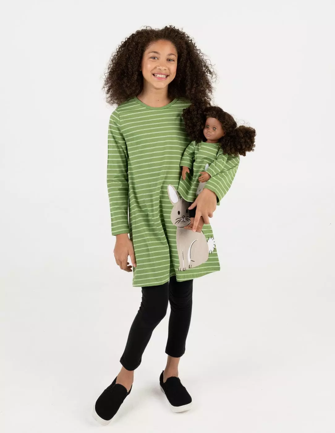 Leveret Matching Girl & Doll Cotton Dress