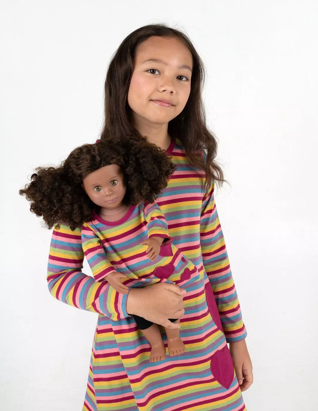 Leveret Matching Girl & Doll Cotton Dress - Image 7