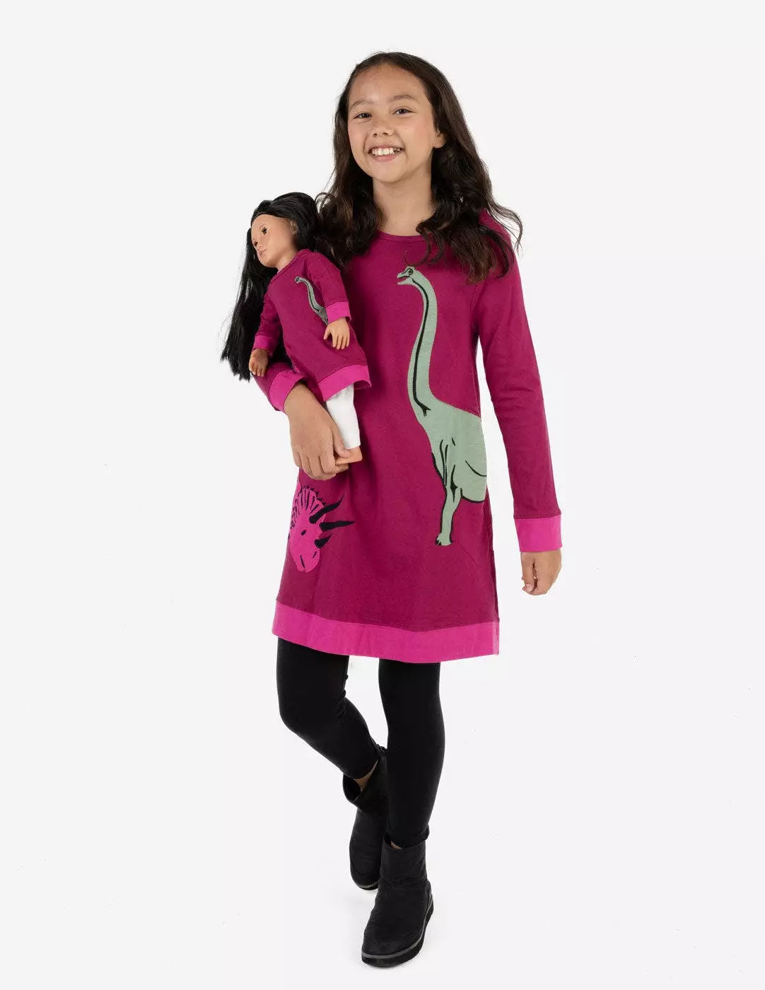 Leveret Matching Girl & Doll Cotton Dress - Image 8