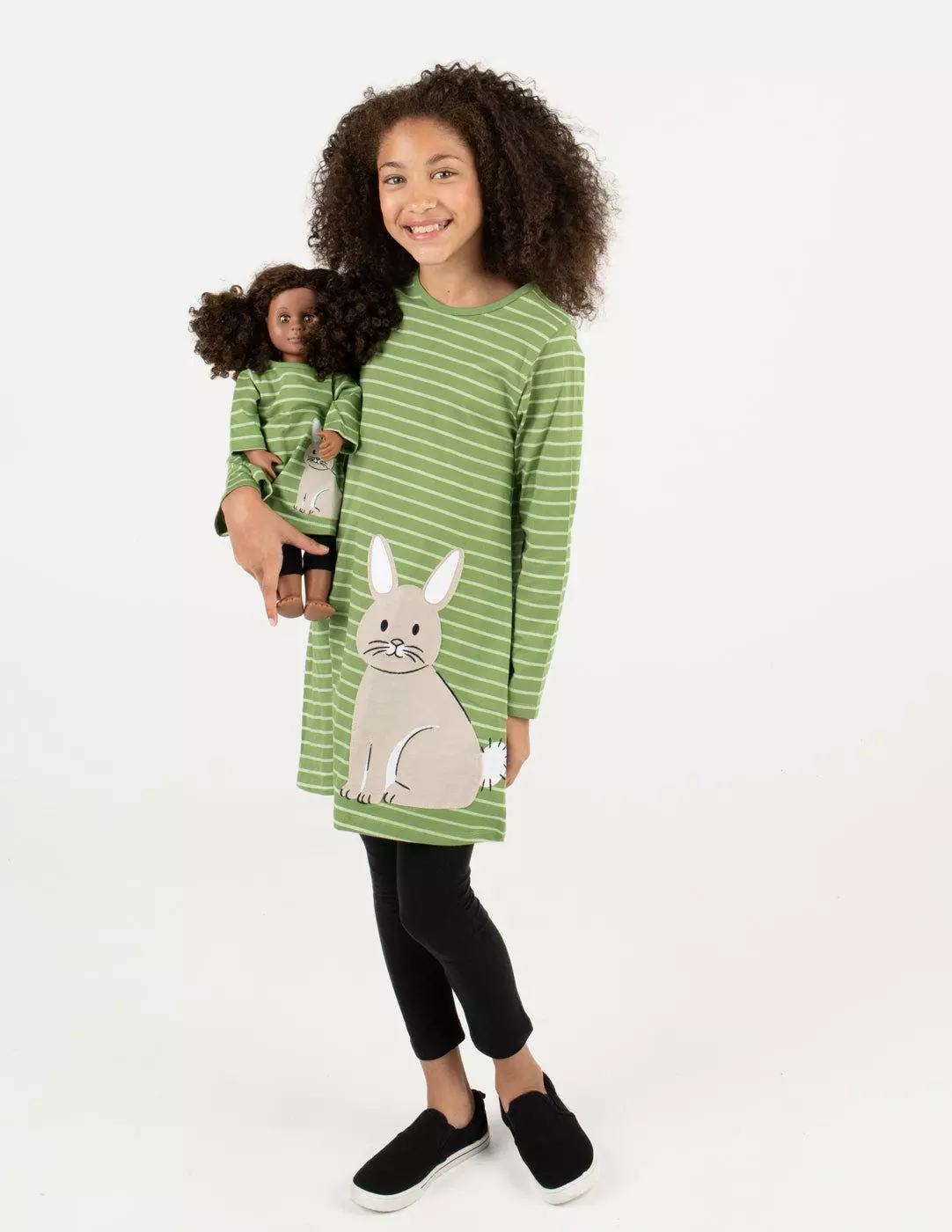 Leveret Matching Girl & Doll Cotton Dress - Image 3