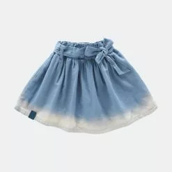 OMAMImini Denim Skirt With Belt