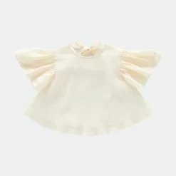 OMAMImini Girls Organza Layered Flared Top