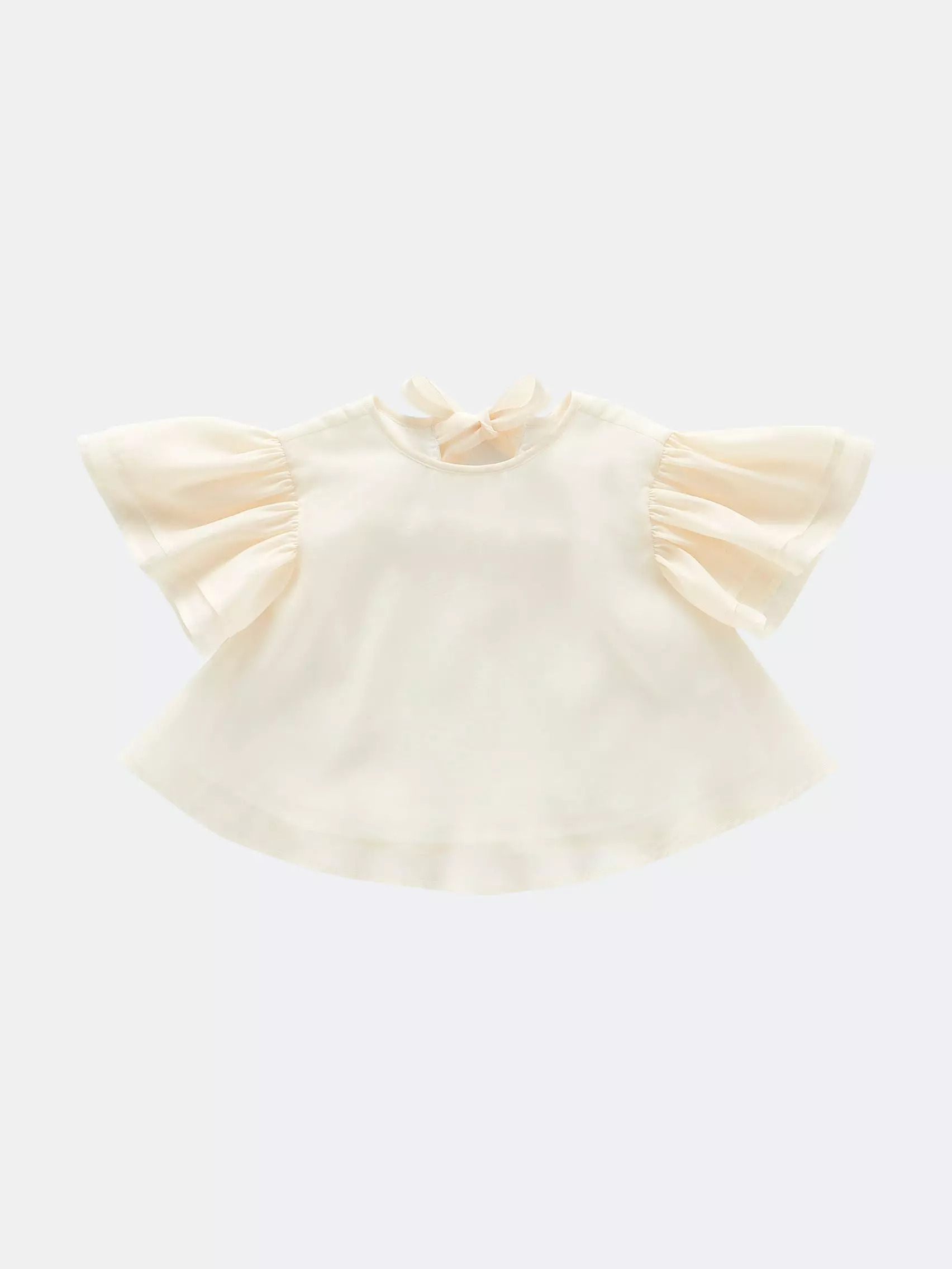 OMAMImini Girls Organza Layered Flared Top
