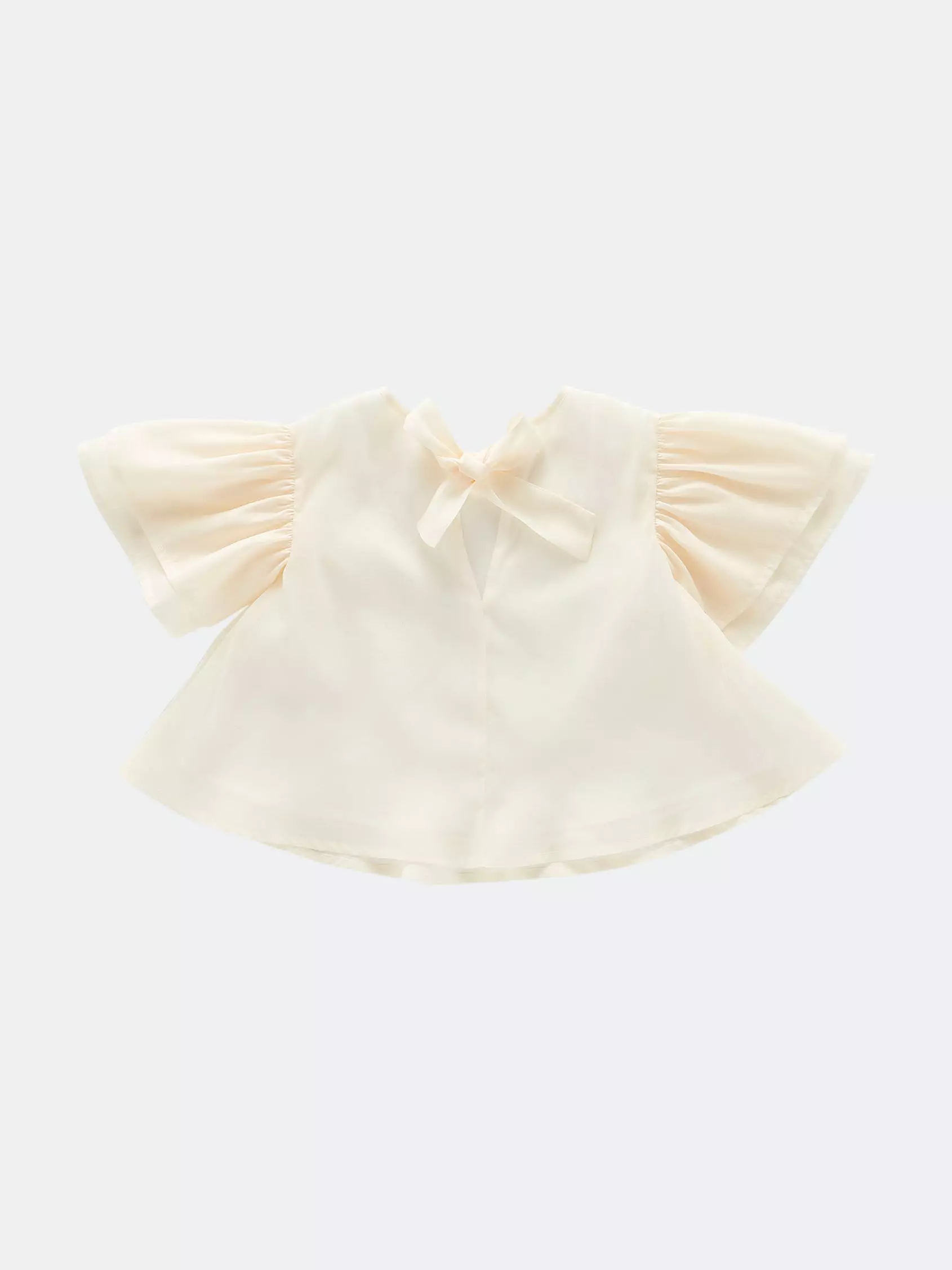 OMAMImini Girls Organza Layered Flared Top - Image 2