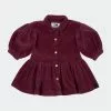 OMAMImini Baby Corduroy Shirt Dress - Plum