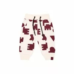 OMAMImini Baby Terry Joggers With Print - Off-White