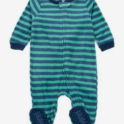 Leveret Baby Footed Fleece Striped Pajamas