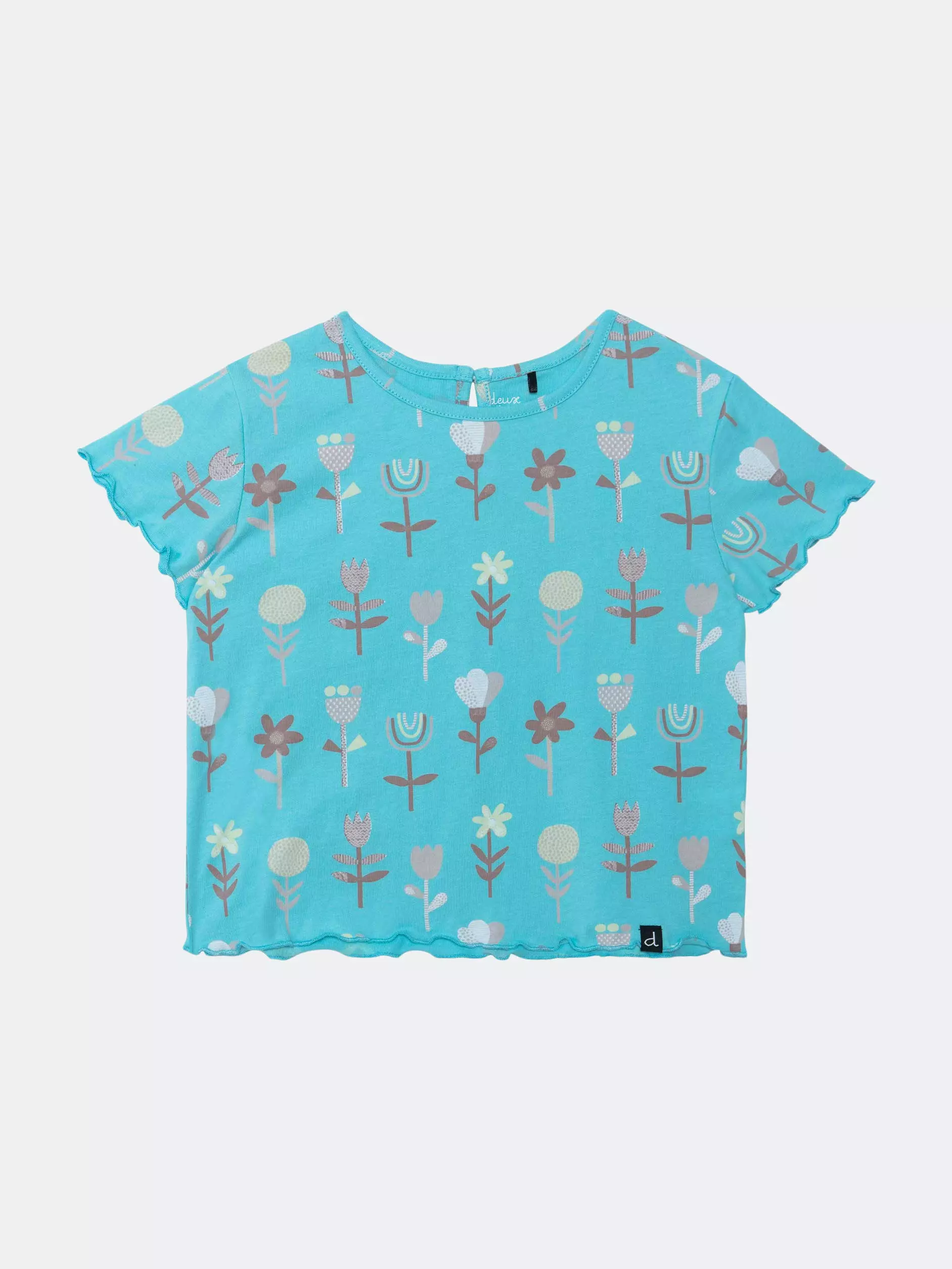 Deux Par Deux Inted T-Shirt With Back Hole