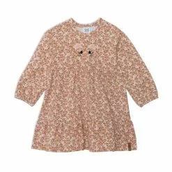 Deux Par Deux Long Sleeve Dress Printed Mini Flowers