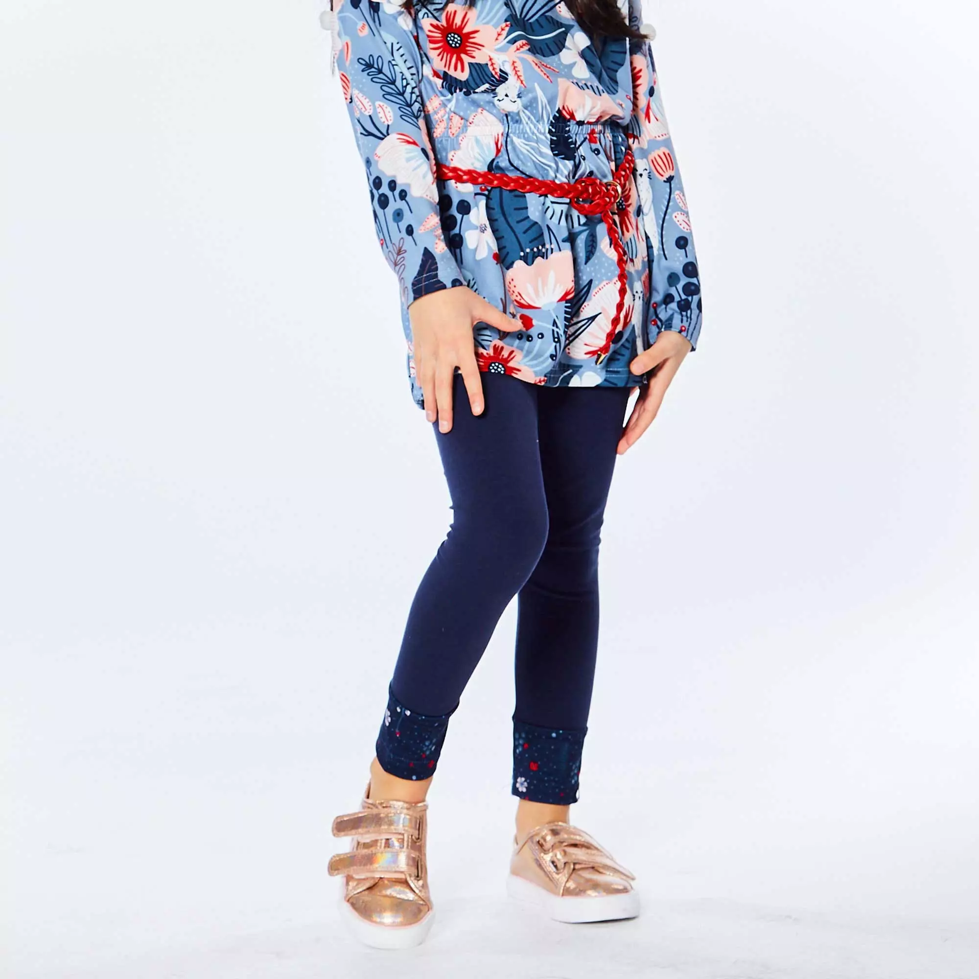 Deux Par Deux Cut And Sew Cotton Legging - Image 2