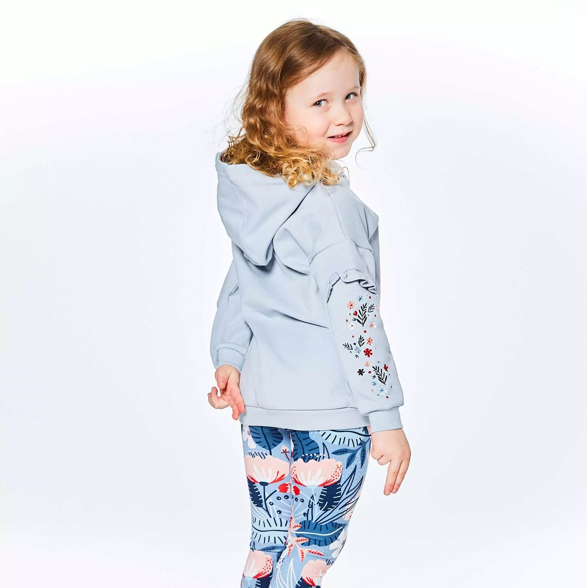 Deux Par Deux Hooded Long Sleeve Top With Frill - Image 5