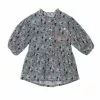 Deux Par Deux Baby Corduroy Long Sleeve Tunic Printed Flowers