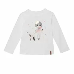 Deux Par Deux Inted Long Raglan Sleeve Top