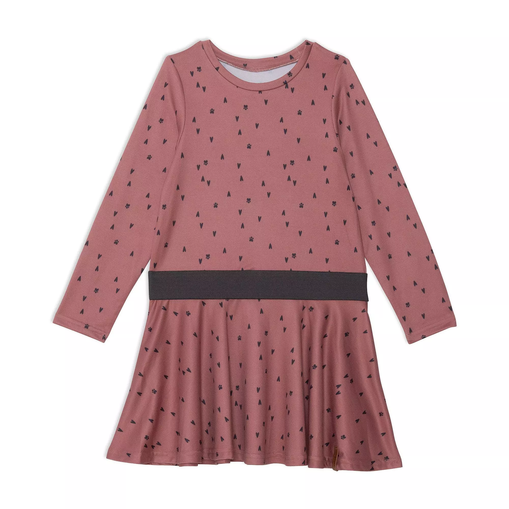 Deux Par Deux Inted Long Sleeve Dress