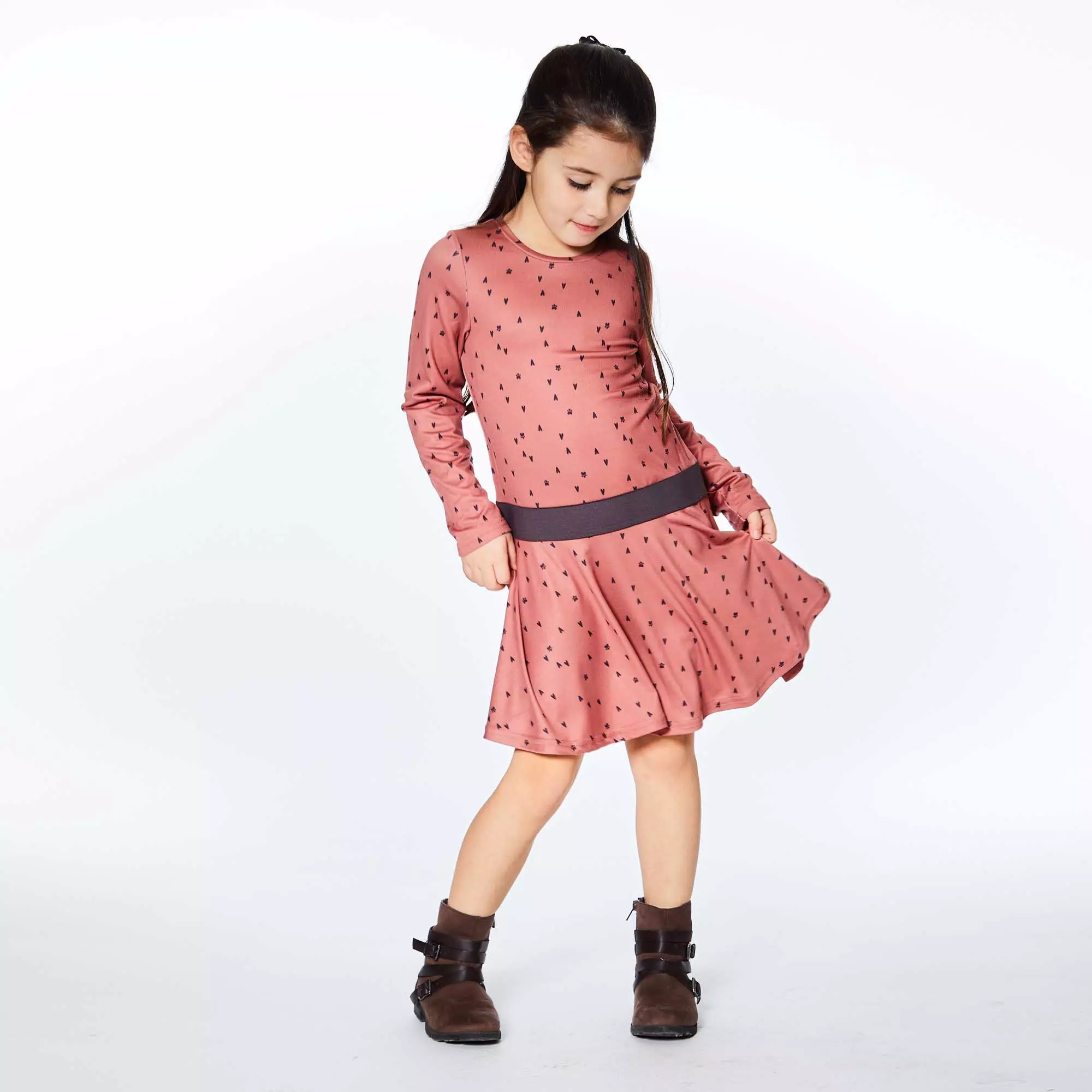 Deux Par Deux Inted Long Sleeve Dress - Image 3