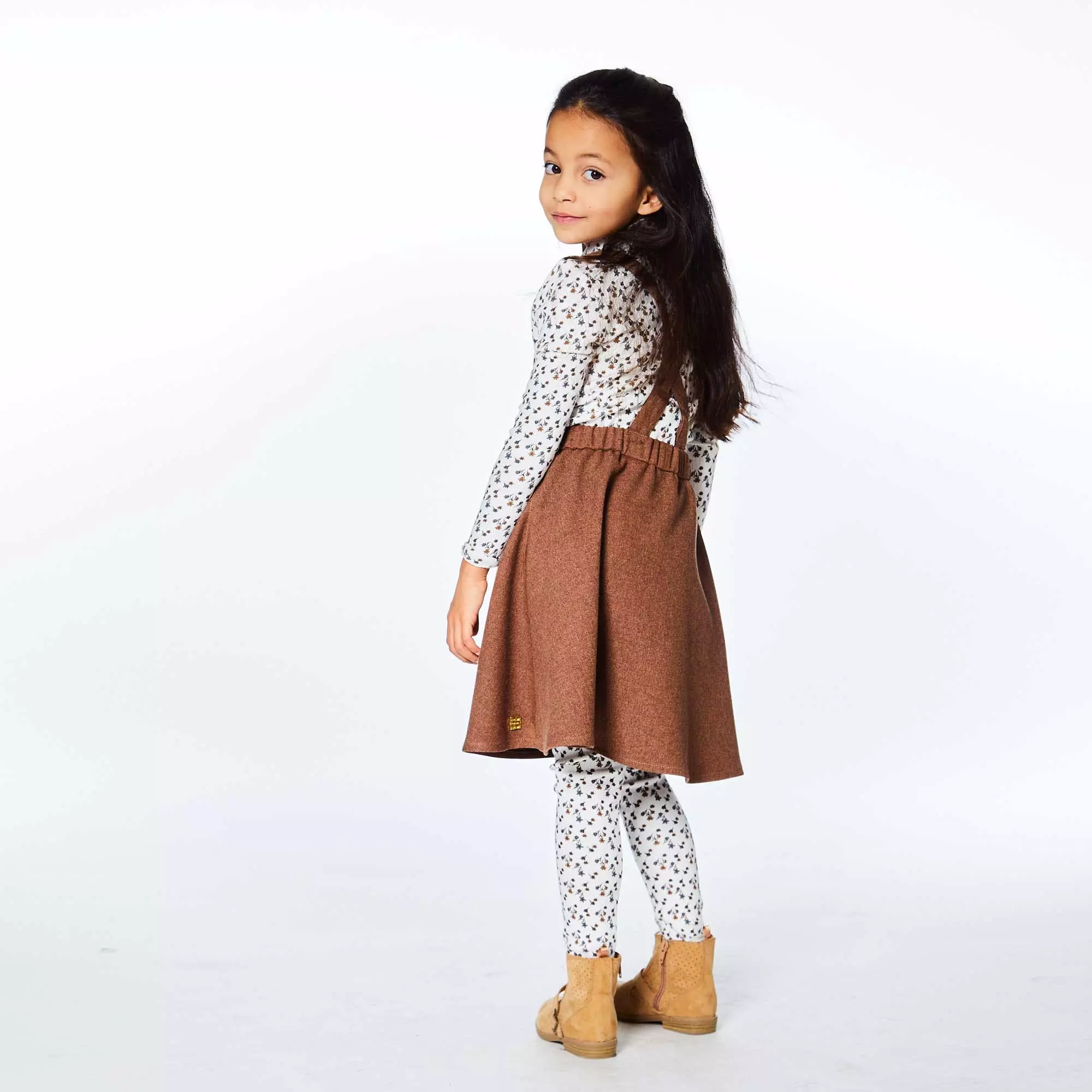 Deux Par Deux Skirt With Straps Brown - Image 4