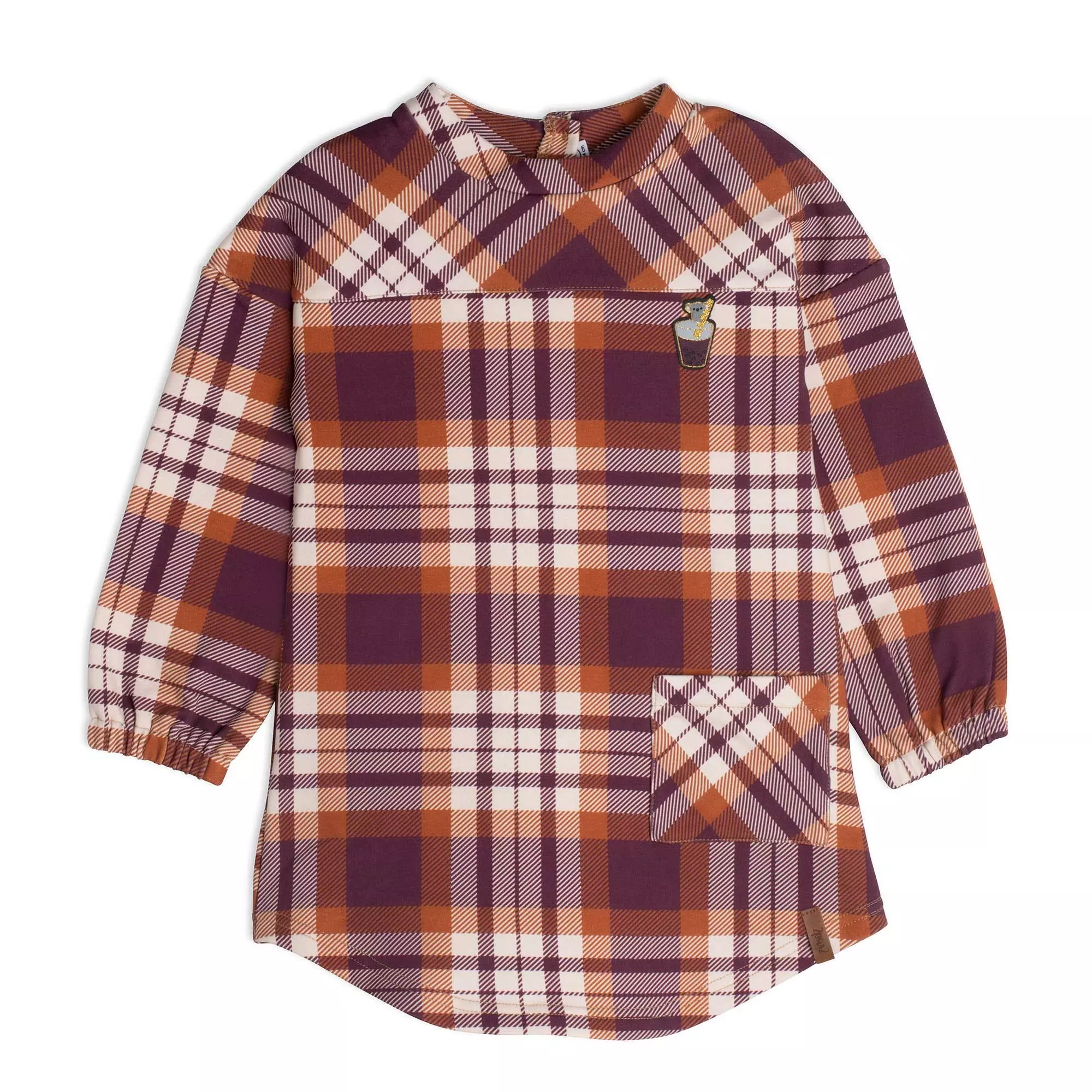 Deux Par Deux Inted Shirt Dress With Long Sleeves