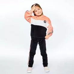 Deux Par Deux Cut And Sew Velvet Pant