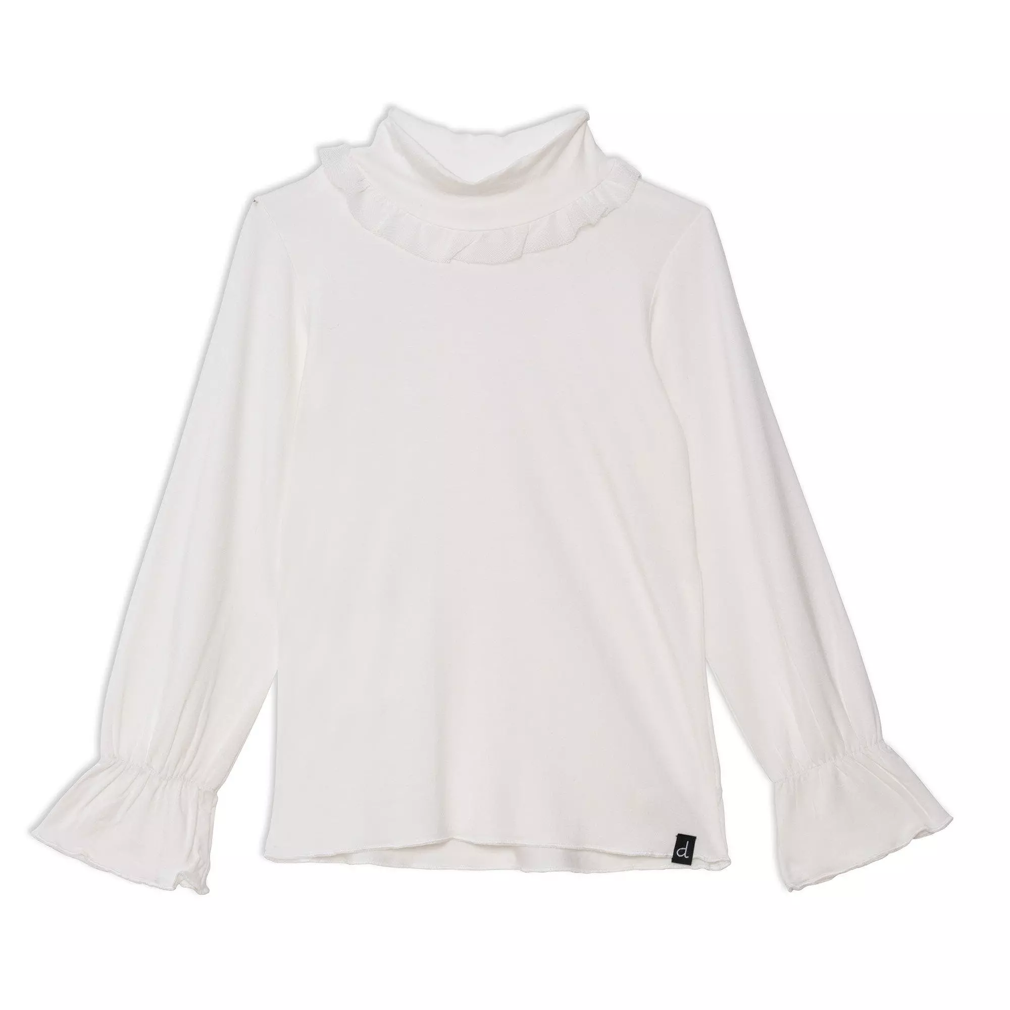 Deux Par Deux Long Sleeve Mock Neck Top
