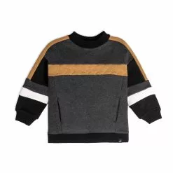 Deux Par Deux Colorblock Fleece Top
