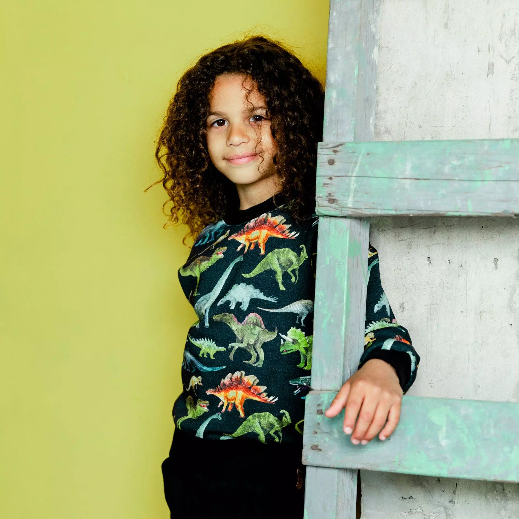 Deux Par Deux Inted Fleece Top With Dinosaur Print - Image 4