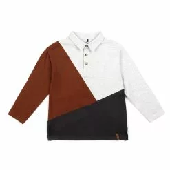 Deux Par Deux Colorblock Jersey Polo
