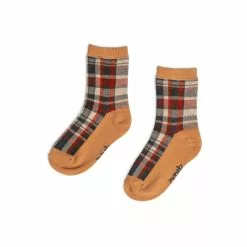 Deux Par Deux Inted Plaid Socks