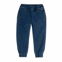 Deux Par Deux French Terry Denim Jogger - Blue