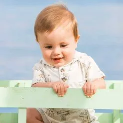 Deux Par Deux Organic Cotton Printed Romper