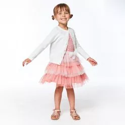 Deux Par Deux Long Sleeve Knitted Sweater Off White