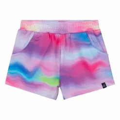 Deux Par Deux Inted Short With Pocket Multicolor Waves
