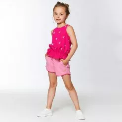 Deux Par Deux Organic Cotton Striped Short