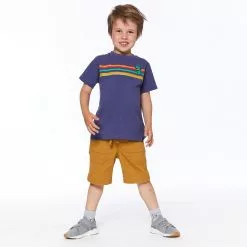 Deux Par Deux Jersey T-Shirt - Navy Blue