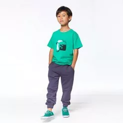 Deux Par Deux Graphic T-Shirt Green