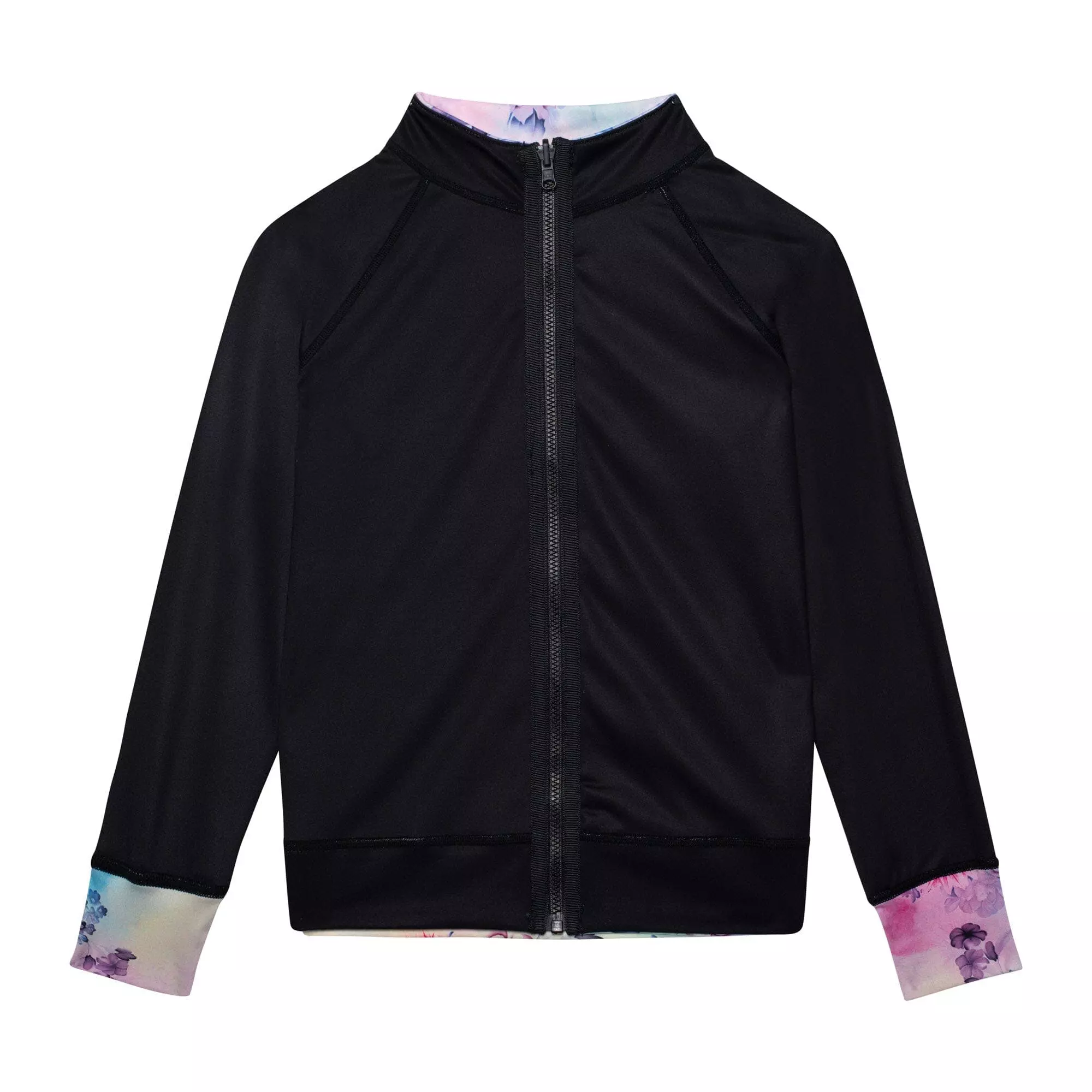 Deux Par Deux Inted Reversible Athletic Vest Multicolor Flowers & Black - Image 3