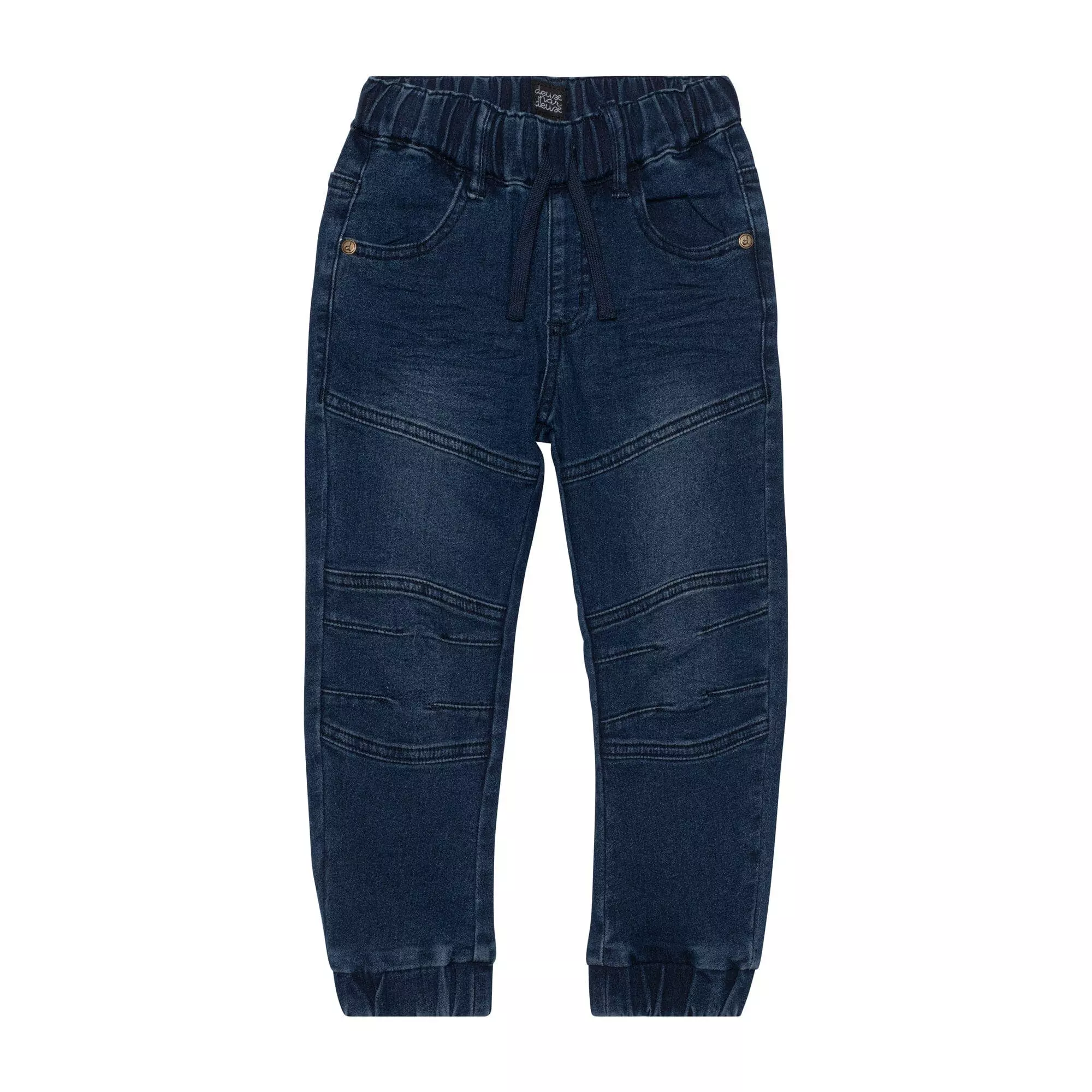 Deux Par Deux French Terry Jogger Jean - Dark Blue Denim